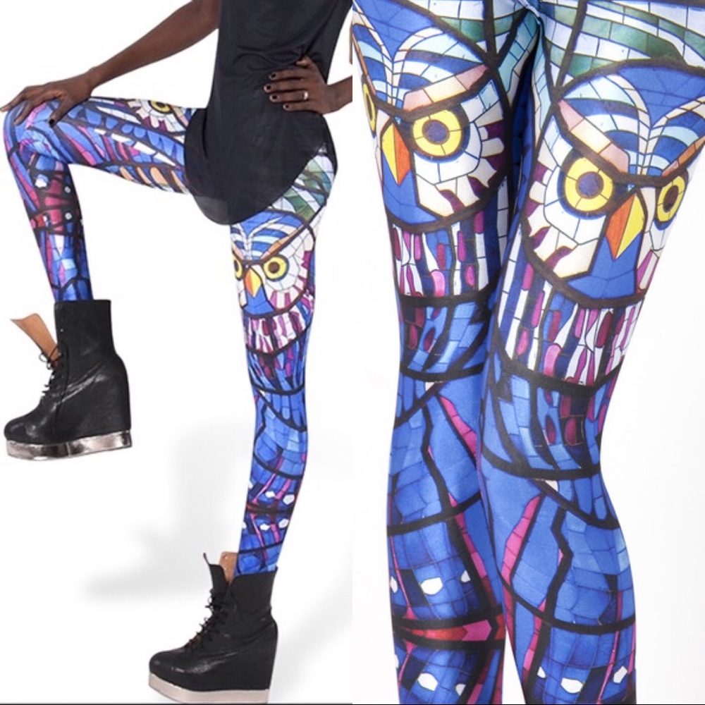 BlackMilk Stained Glass Owl Leggings